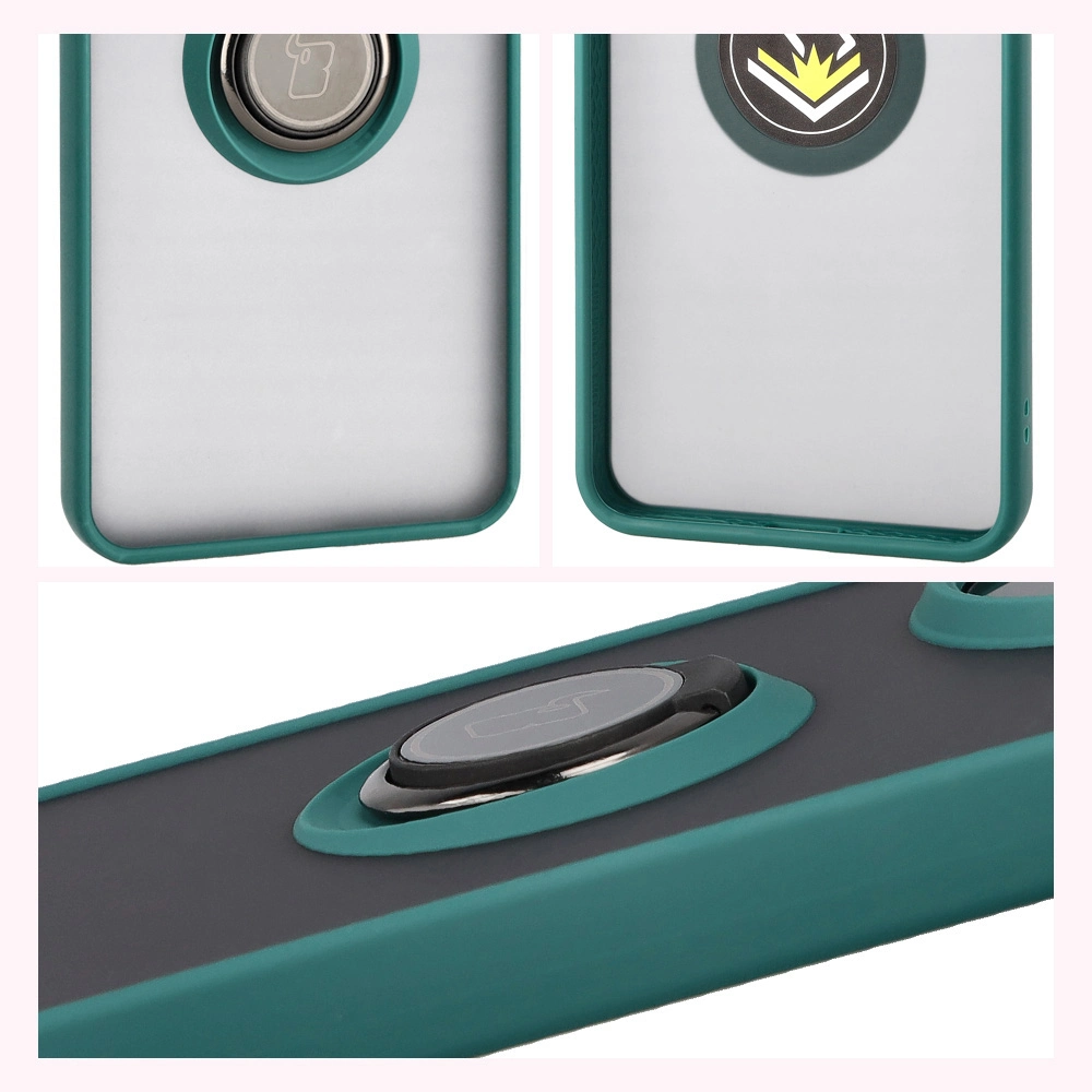 Właściwości Bizon Case Hybrid Ring do Xiaomi POCO F7 Pro: antypoślizgowa ramka i matowy design
