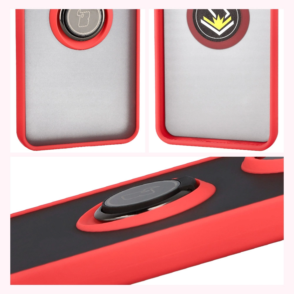 Właściwości Bizon Case Hybrid Ring do Xiaomi POCO F7 Pro: antypoślizgowa ramka i matowy design