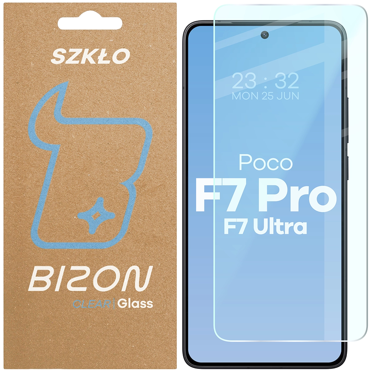 Szkło hartowane Bizon Glass Clear 2 do Xiaomi Poco F7 Pro / F7 Ultra