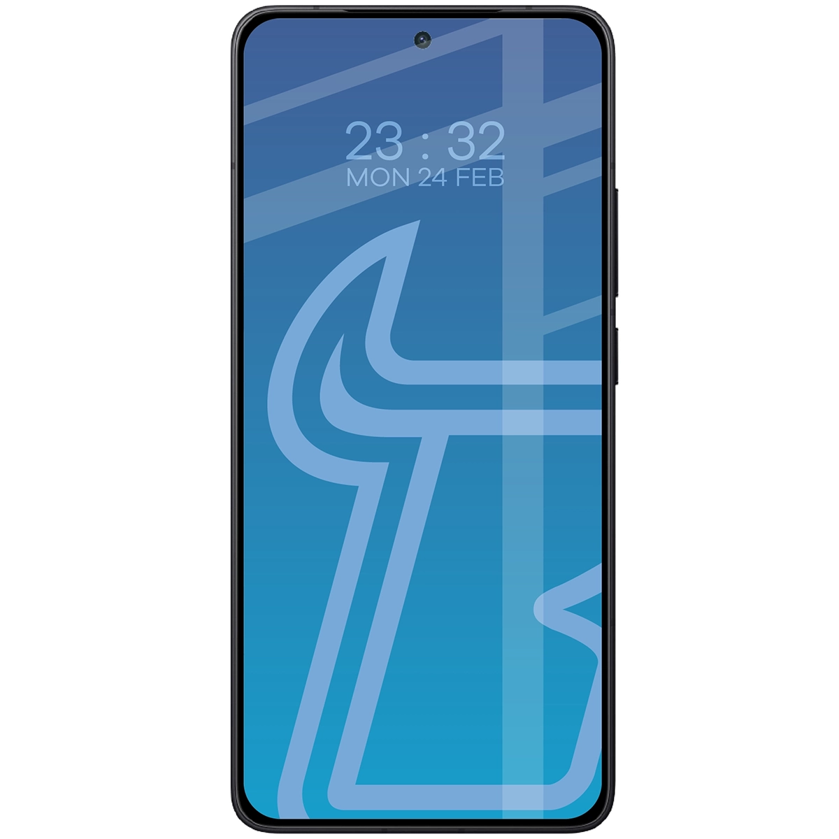 Bison Glass Edge 2 glass applied to phone screen