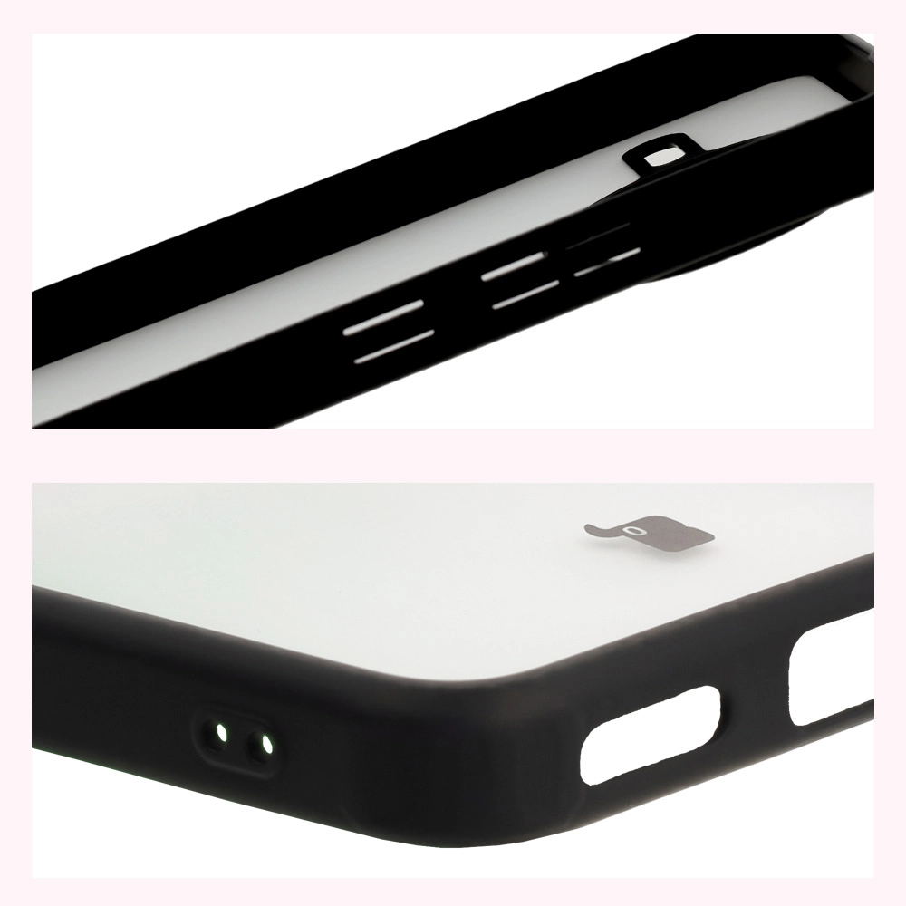 Megerősített sarkok és megemelt kijelző szélek a Bizon Case Angelo tokban