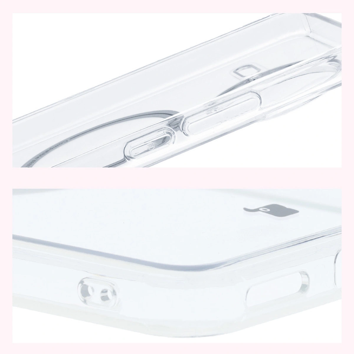 Reinforced corners and raised edges of the screen in the Bizon Case CrystalO for Xiaomi POCO F7 Ultra