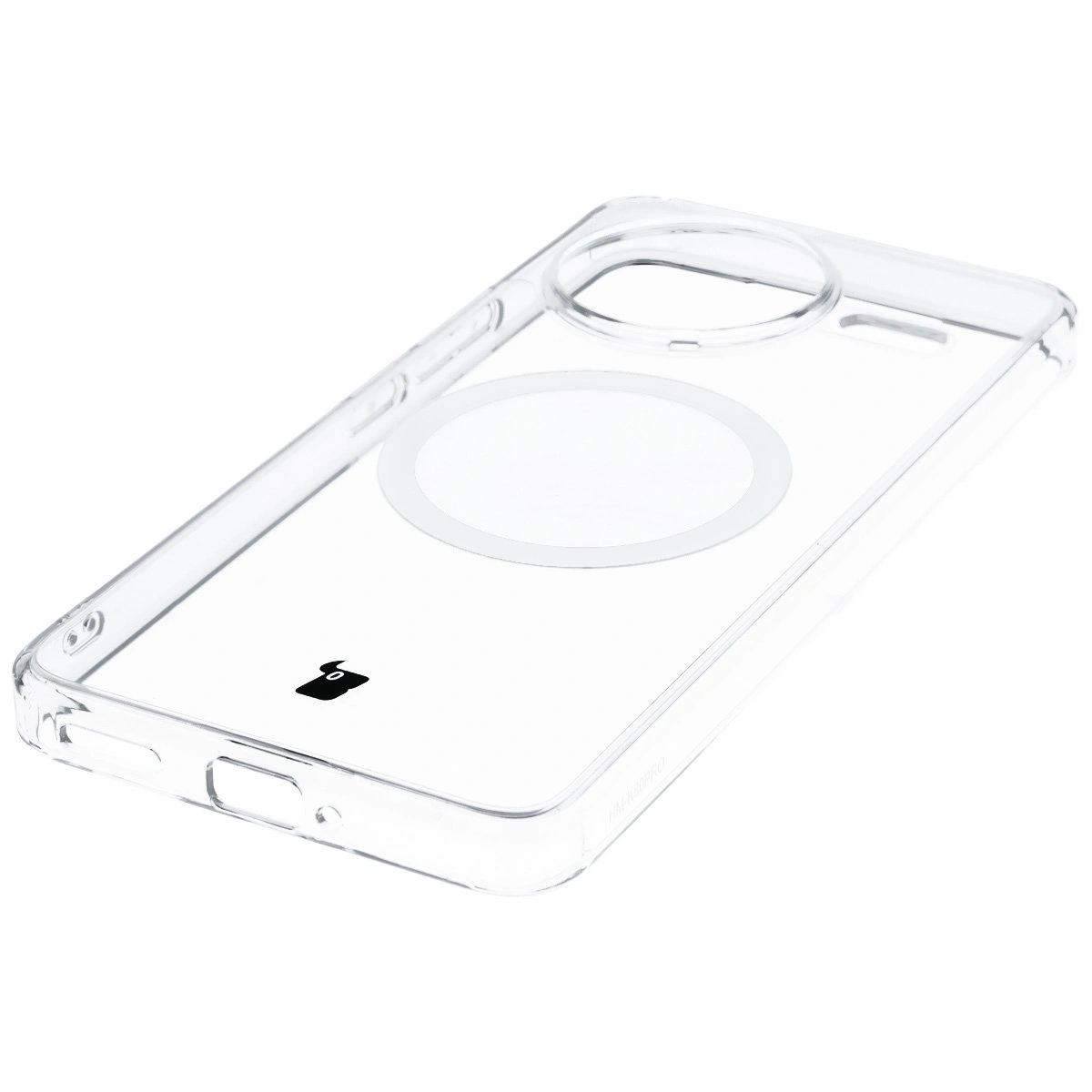 Integrated buttons, cutouts, and hybrid material in the Bizon Case CrystalO for Xiaomi POCO F7 Ultra