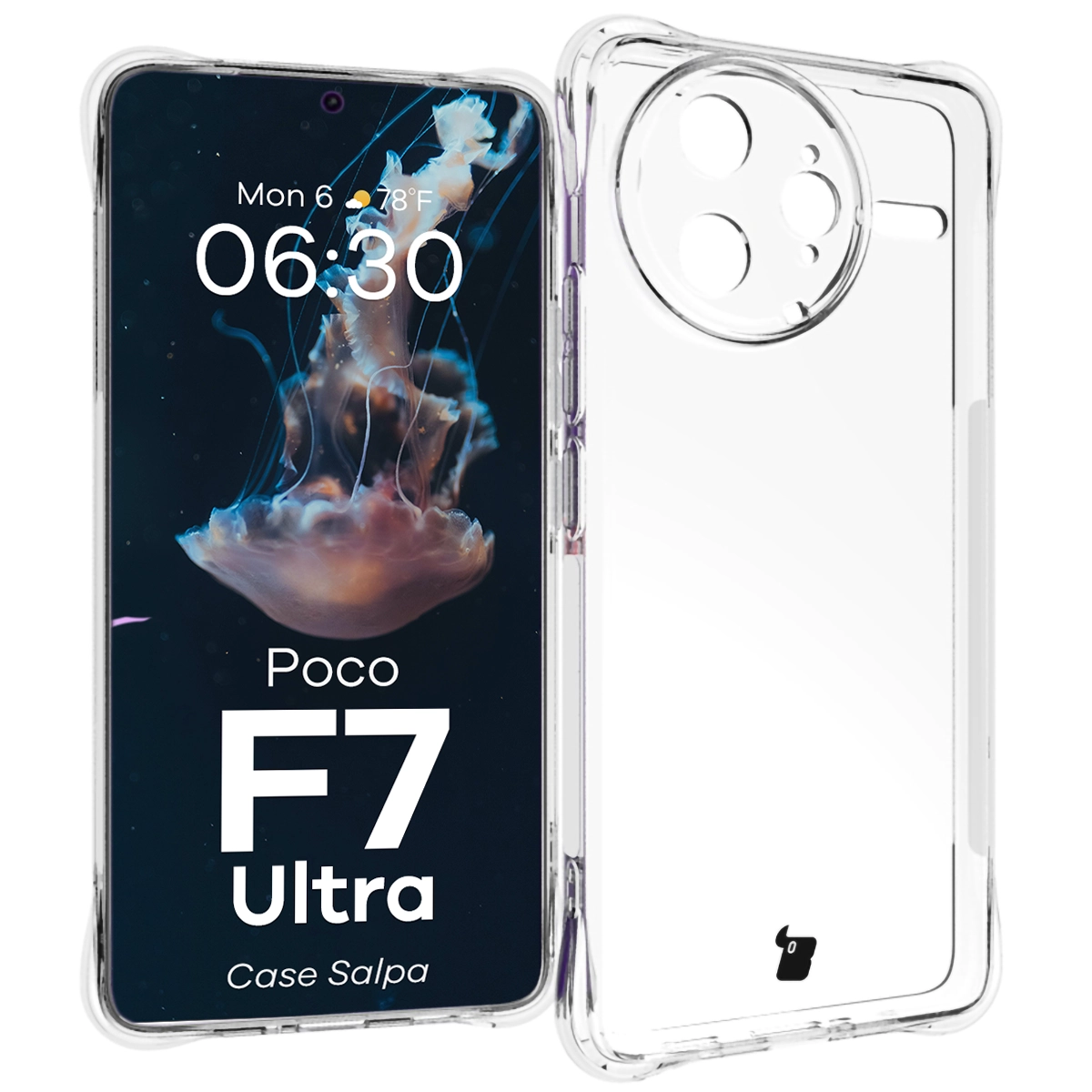 Átlátszó Bizon Case Salpa tok Xiaomi Poco F7 Ultra-hoz