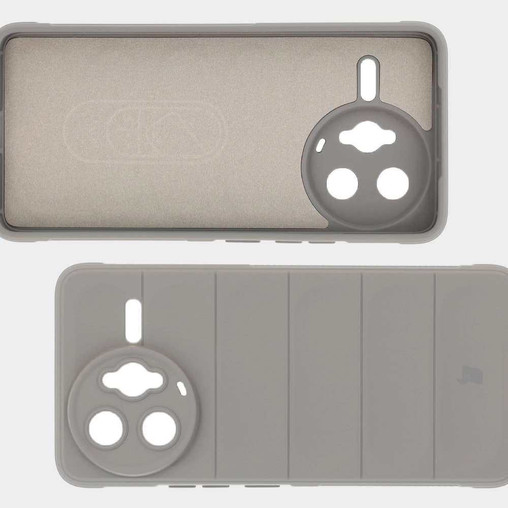 Microfiber lining, grooves on the back and reinforced corners in Bison Case Tur