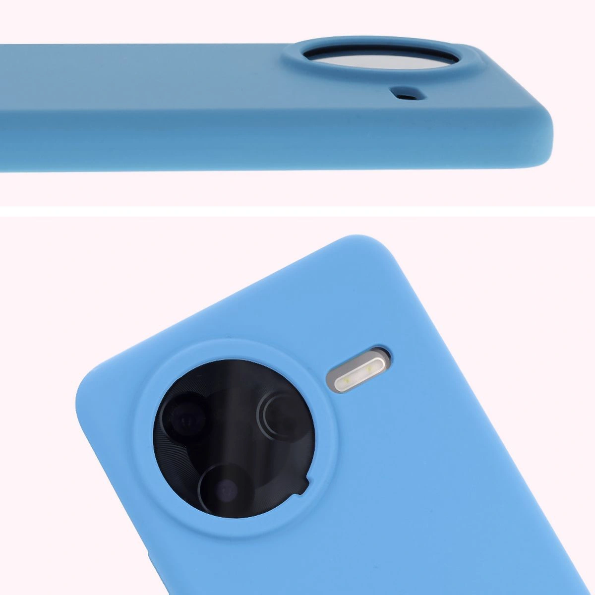 Close-up of the lens cutout in the Bison Soft Case for Xiaomi Poco F7 Ultra