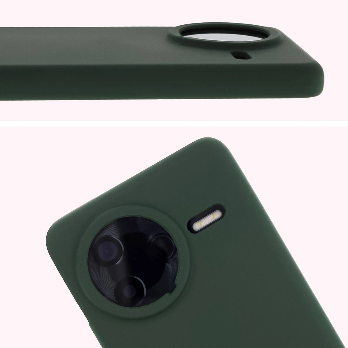 Close-up of the lens cutout in the Bison Soft Case for Xiaomi Poco F7 Ultra