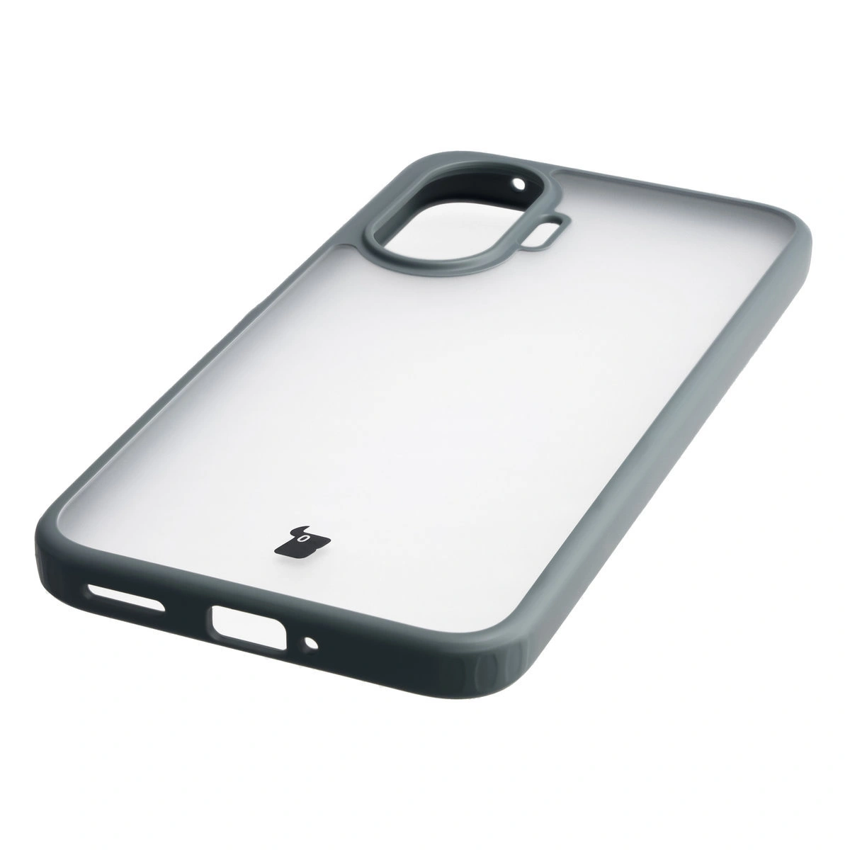 Zintegrowane przyciski, wycięcia i hybrydowy materiał w etui Bizon Case Angelo do Xiaomi POCO F7