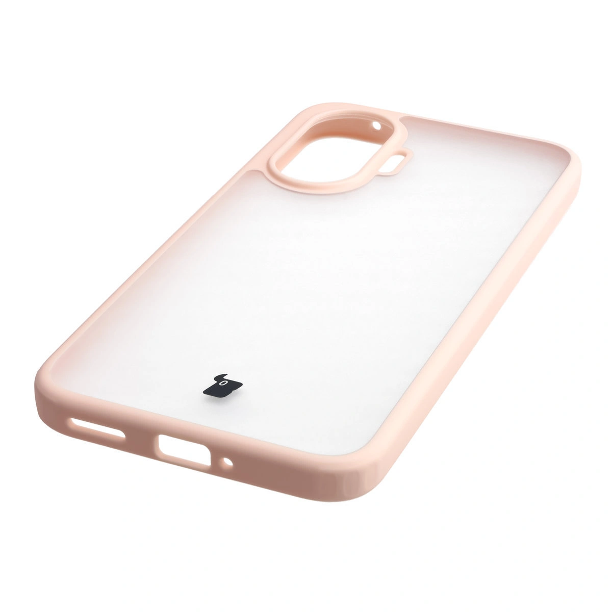 Zintegrowane przyciski, wycięcia i hybrydowy materiał w etui Bizon Case Angelo do Xiaomi POCO F7