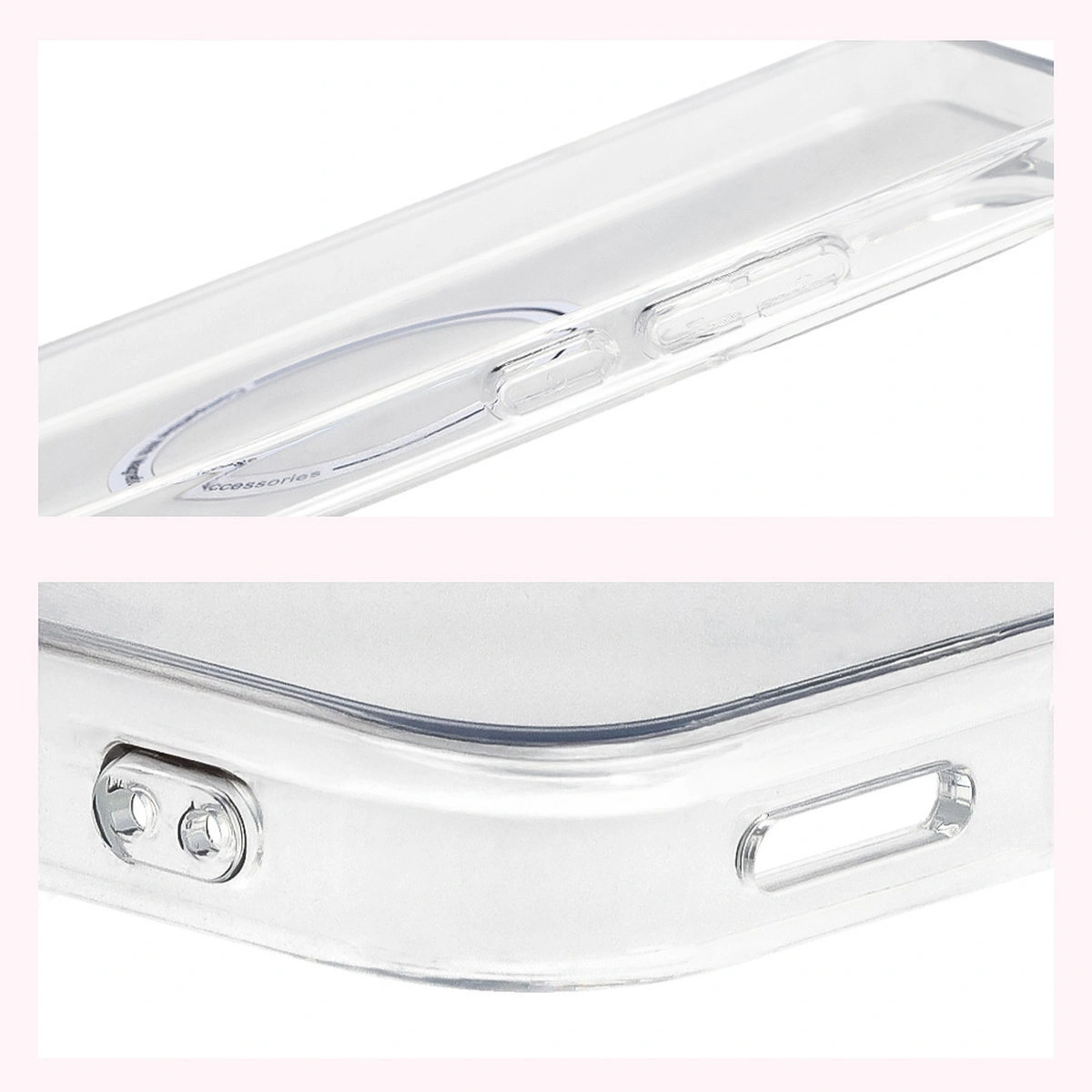 Wzmocnione narożniki i podwyższone ranty ekranu w etui Bizon Case CrystalO do Xiaomi POCO F7