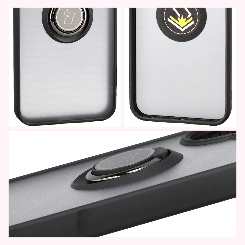 Features of the Bison Case Hybrid Ring for Xiaomi POCO F7: non-slip frame and matte design