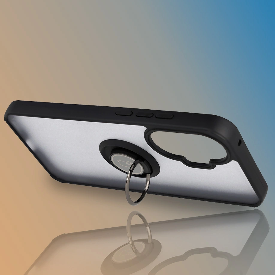 Grip as a stand in the Bison Hybrid Ring case for Xiaomi POCO F7