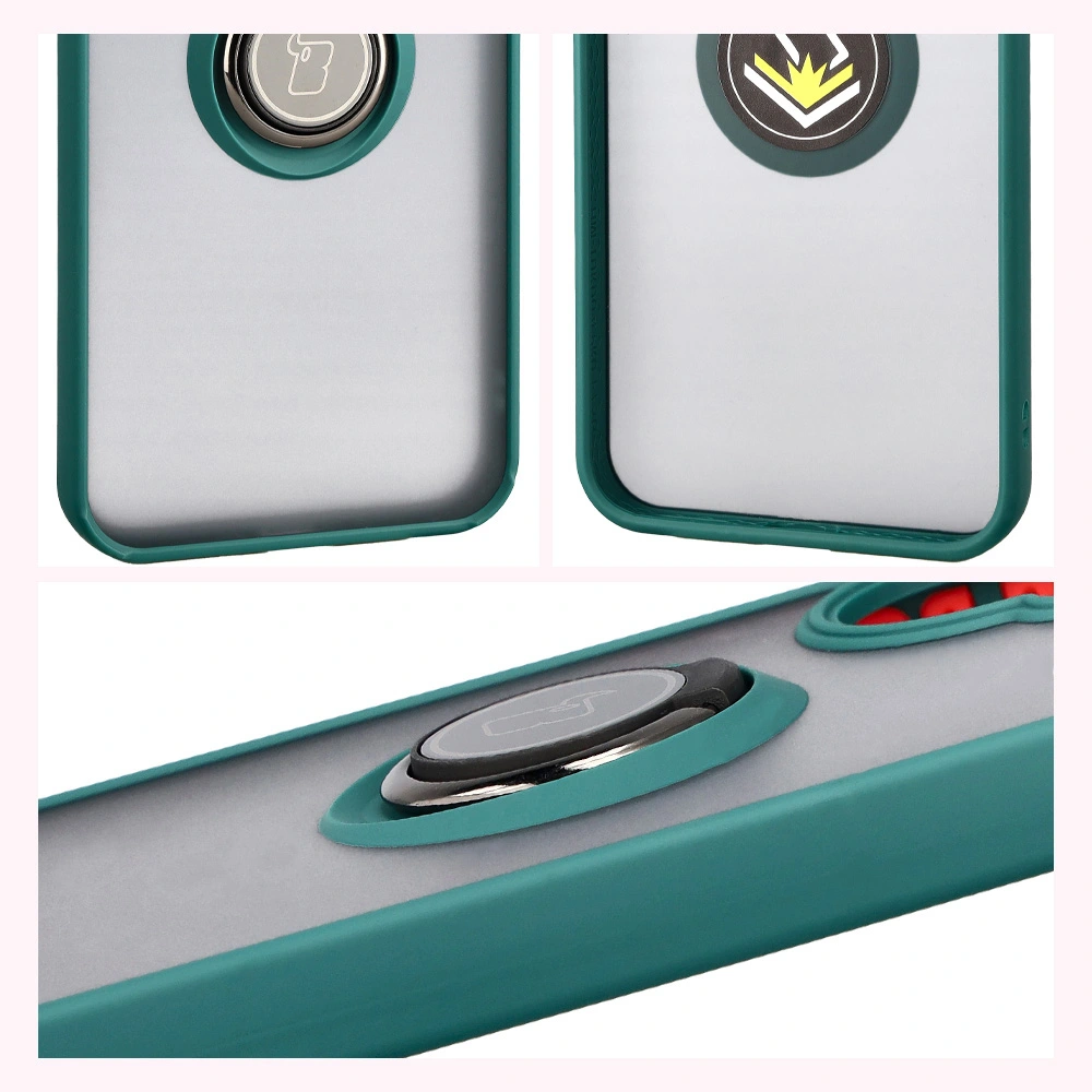Właściwości Bizon Case Hybrid Ring do Xiaomi POCO F7: antypoślizgowa ramka i matowy design