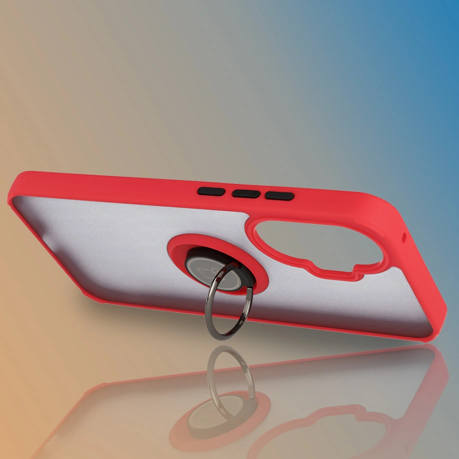 Uchwyt jako podstawka w etui Bizon Hybrid Ring do Xiaomi POCO F7