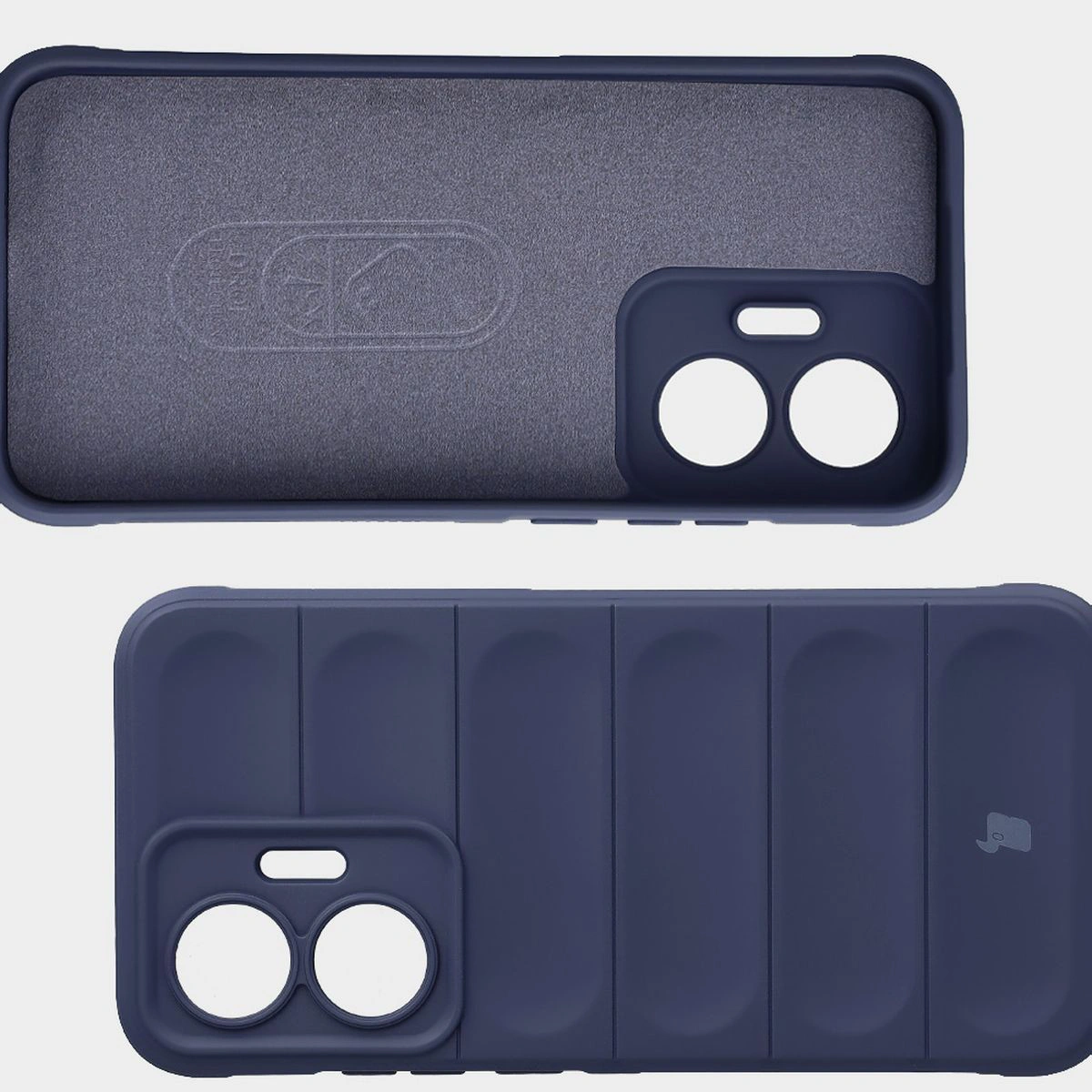 Mikrofaser-Futter, Vertiefungen auf der Rückseite und verstärkte Ecken im Bizon Case Tur für Xiaomi POCO F7