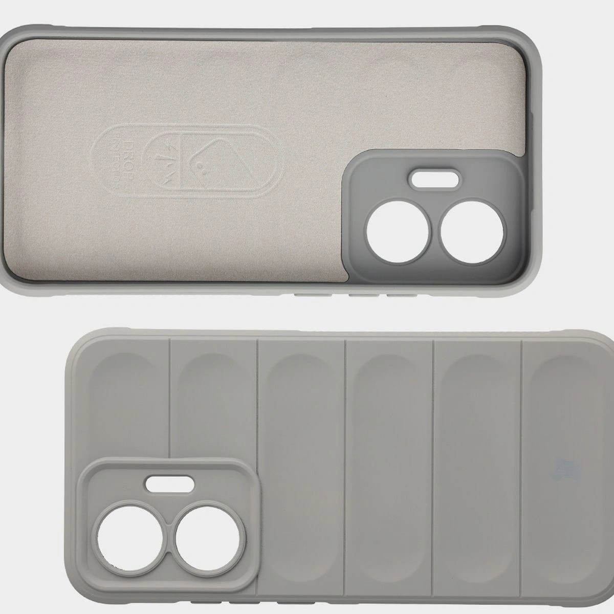 Mikrofaser-Futter, Vertiefungen auf der Rückseite und verstärkte Ecken im Bizon Case Tur für Xiaomi POCO F7