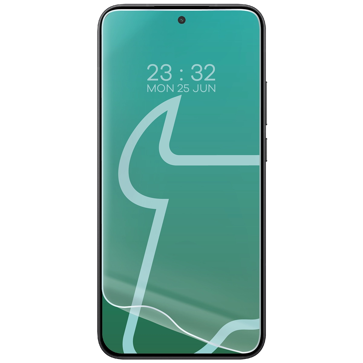 Folia hydrożelowa do Xiaomi POCO F7 obok telefonu