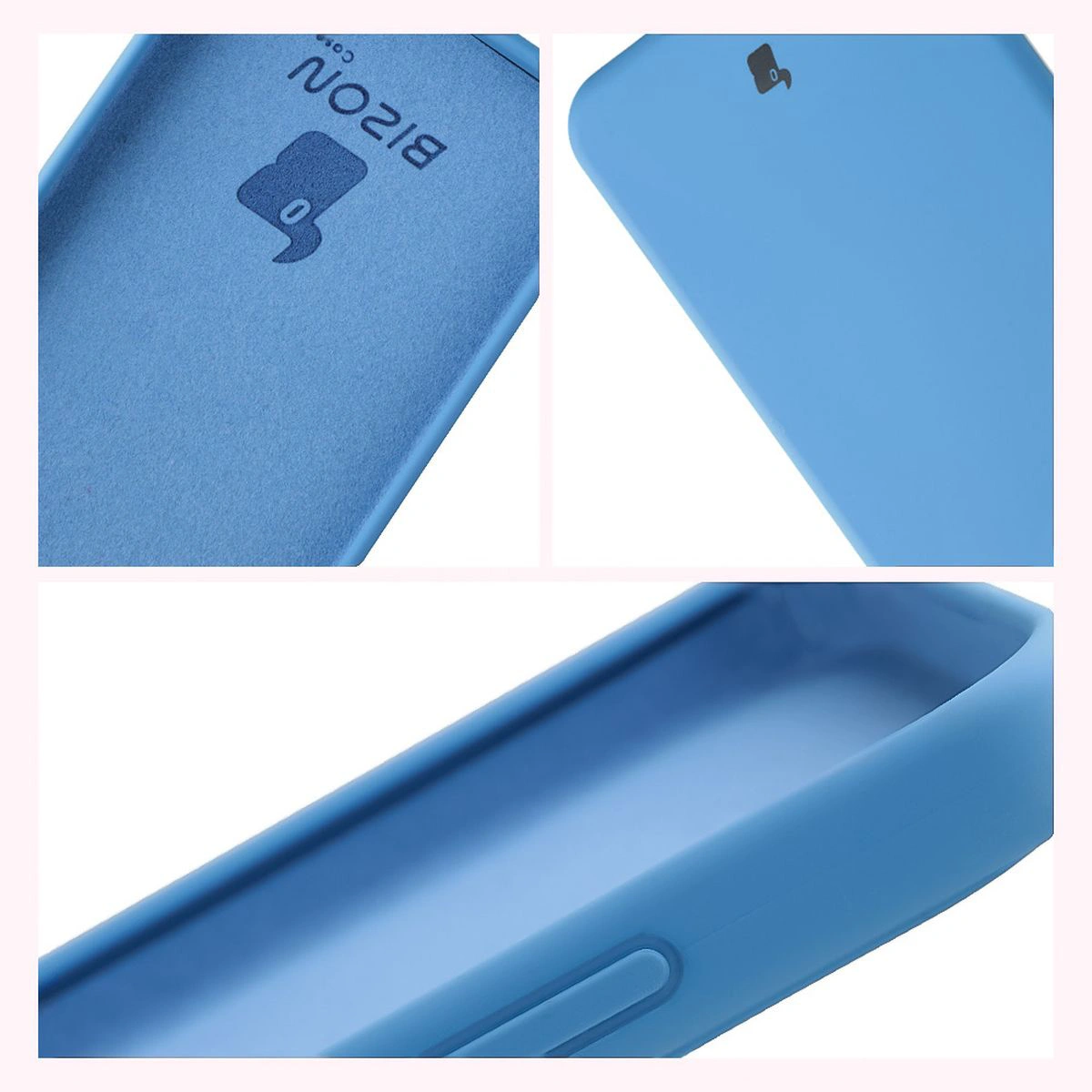 Konstrukcja etui Bizon Soft Case: zintegrowane osłony, podwyższone krawędzie i wyściółka z mikrofibry do Xiaomi POCO F7