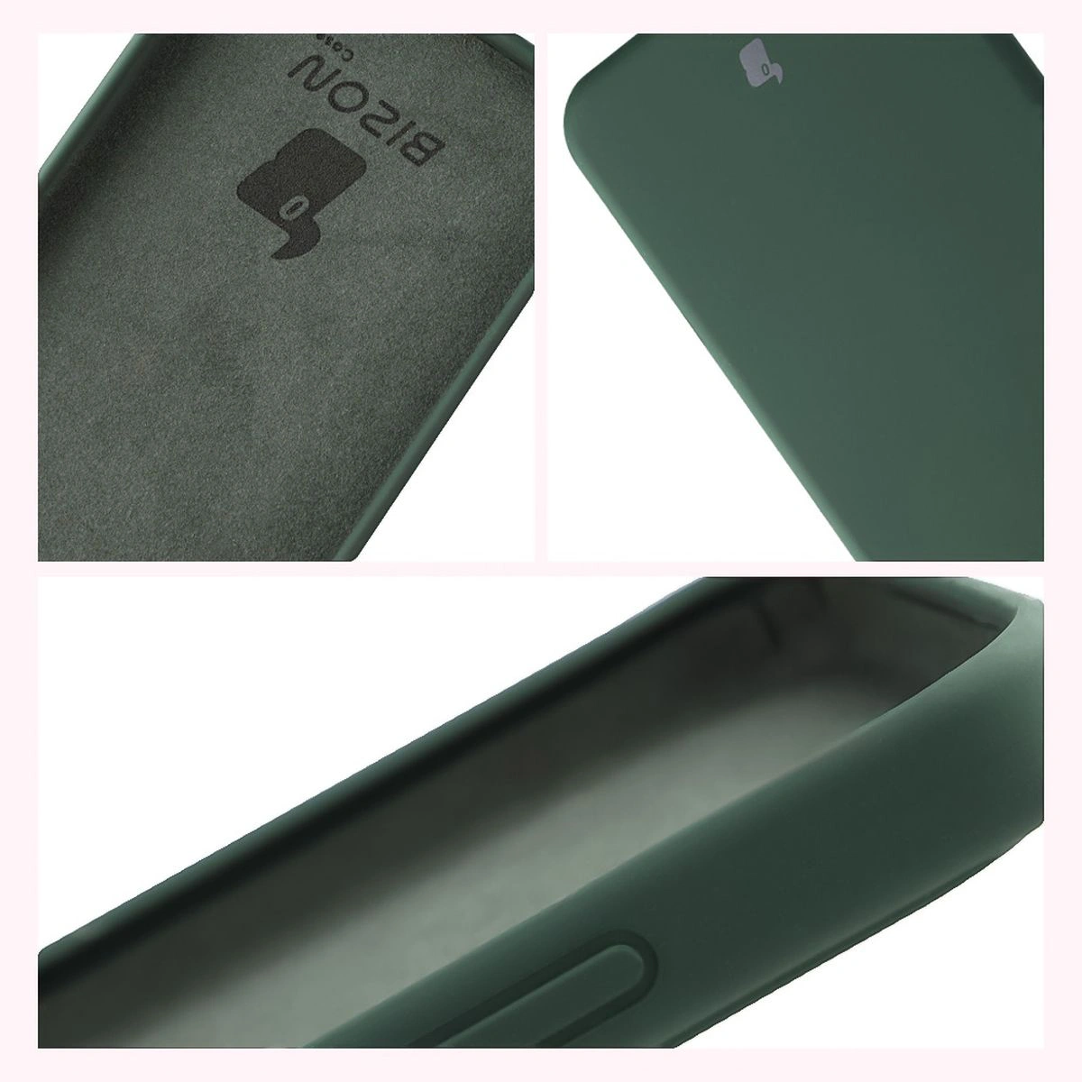 Konstrukcja etui Bizon Soft Case: zintegrowane osłony, podwyższone krawędzie i wyściółka z mikrofibry do Xiaomi POCO F7