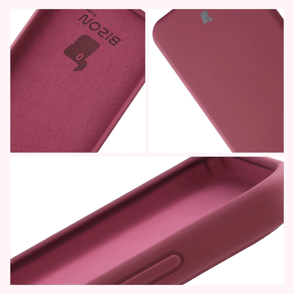 Konstrukcja etui Bizon Soft Case: zintegrowane osłony, podwyższone krawędzie i wyściółka z mikrofibry do Xiaomi POCO F7