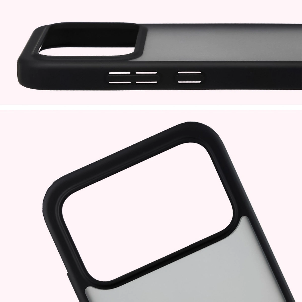 Full cutout and raised edges for the camera in the Bizon Case Angelo for Xiaomi POCO F8 Pro