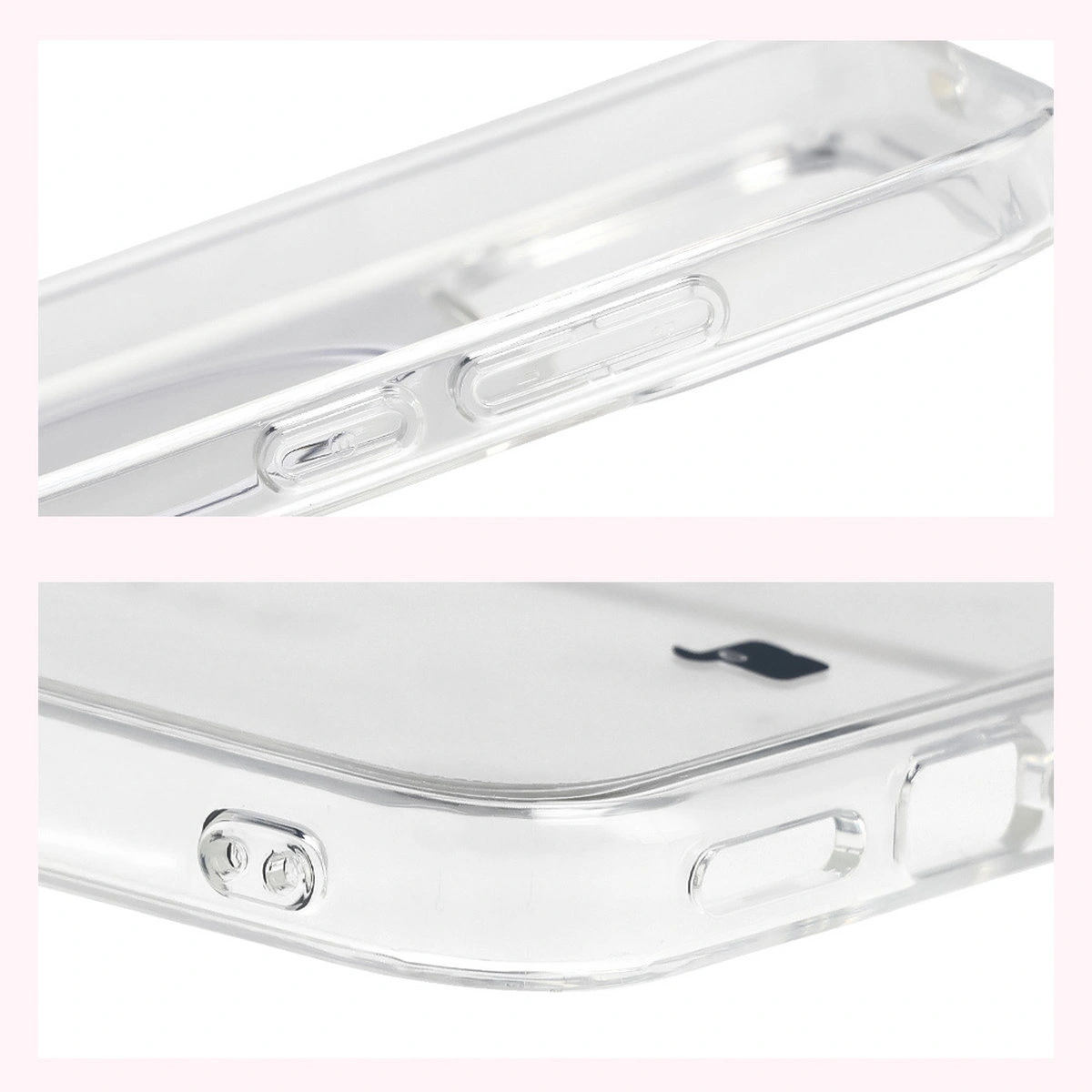 Colțuri întărite și margini ridicate ale ecranului în husa Bizon Case CrystalO pentru Xiaomi POCO F8 Pro