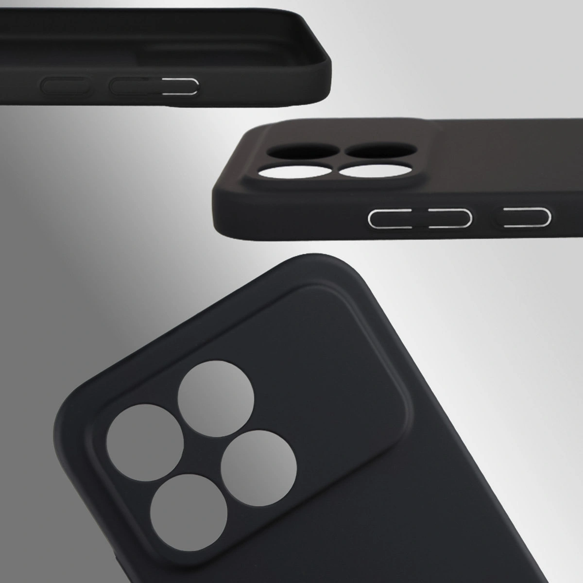 Dedizierte Aussparungen und erhöhte Ränder für Kamera und Bildschirm im Bizon Case Łupka für Xiaomi POCO F8 Pro