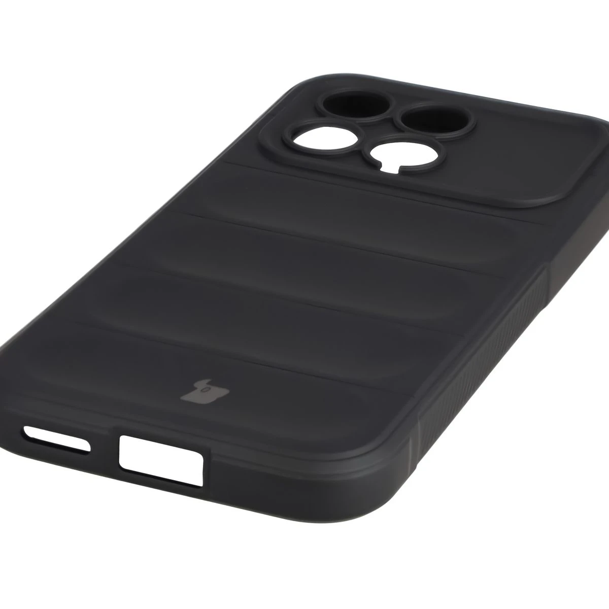Precyzyjne wycięcia i kompatybilność z ładowaniem indukcyjnym w etui Bizon Case Tur do Xiaomi POCO F8 Pro