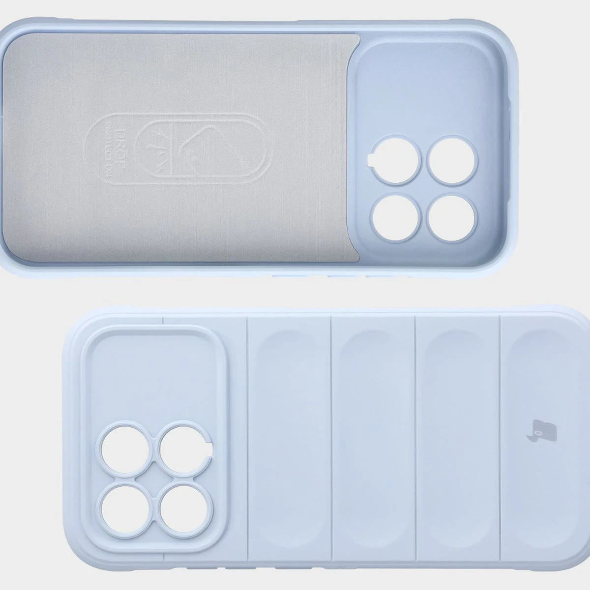 Mikrofaser-Innenfutter, Vertiefungen auf der Rückseite und verstärkte Ecken im Bizon Case Tur für Xiaomi POCO F8 Pro