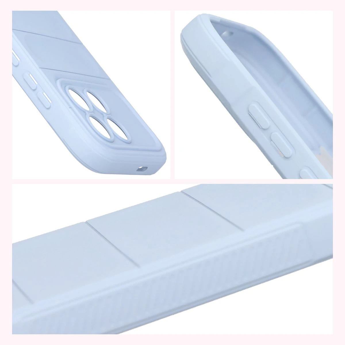 Strukturierte Seiten und erhöhte Kanten für Bildschirm und Kamera im Bizon Case Tur für Xiaomi POCO F8 Pro