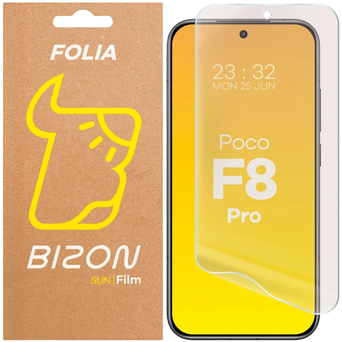 Folia matowa na ekran Bizon Glass Film Sun do Xiaomi POCO F8 Pro, 1 sztuka