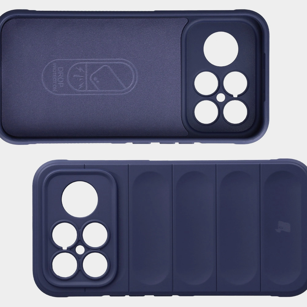 Microfiber lining, grooves on the back, and reinforced corners in the Bison Case Tur for Xiaomi POCO F8 Ultra