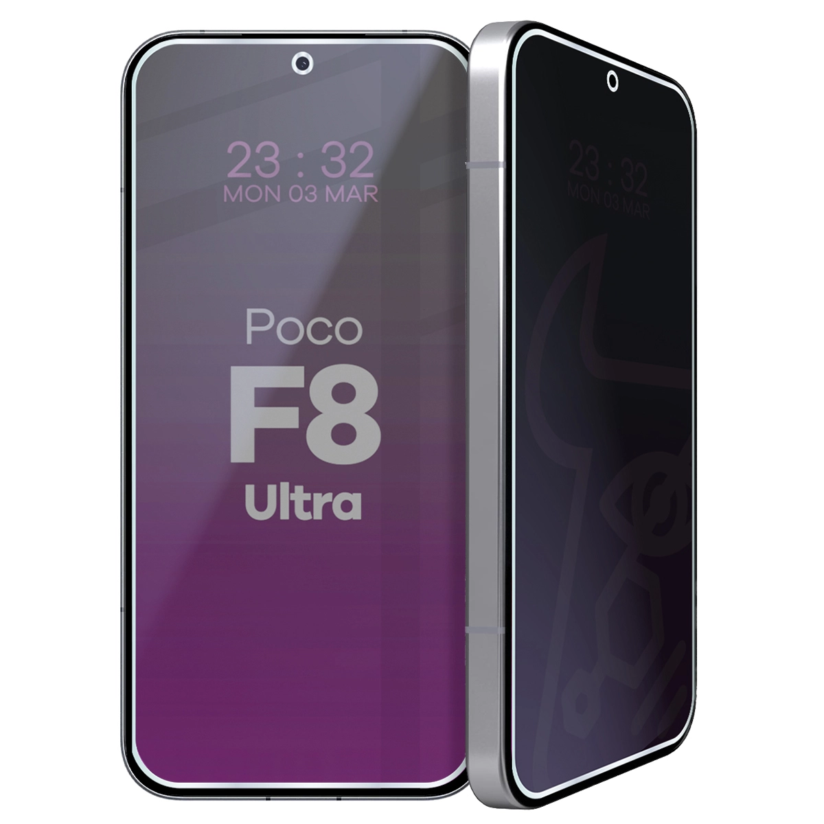 Szkło hybrydowe prywatyzujące Bizon Glass Mule Shadow do Xiaomi POCO F8 Ultra