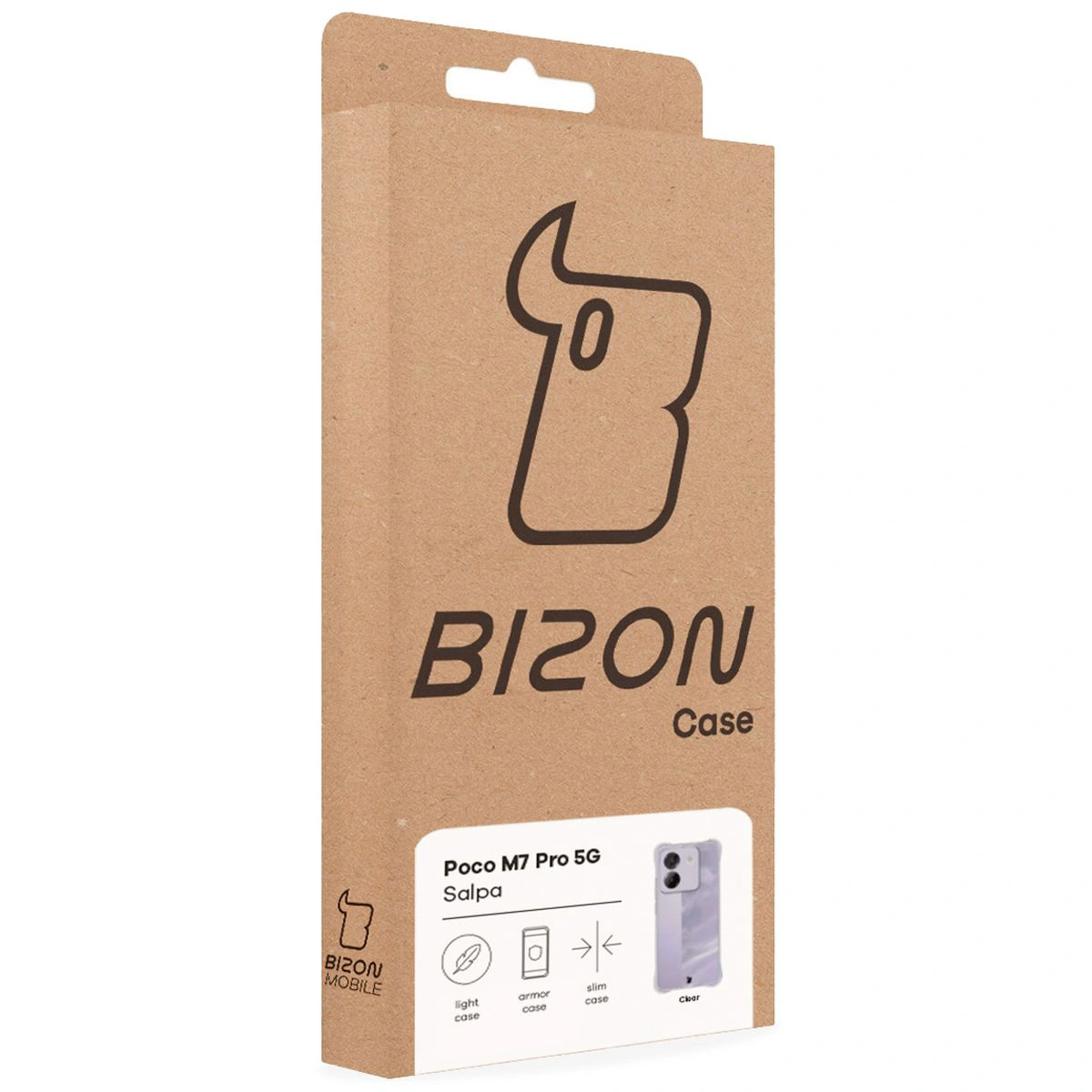 Transparentes Etui Bizon Case Salpa für Xiaomi Poco M7 Pro 5G