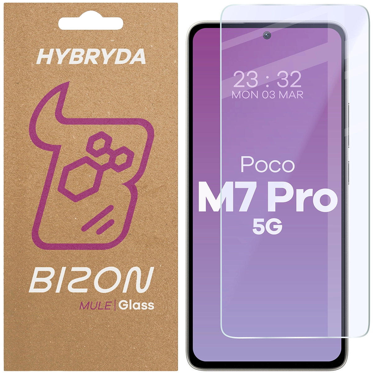 Szkło hybrydowe na ekran Bizon Glass Mule do Galaxy A26 5G