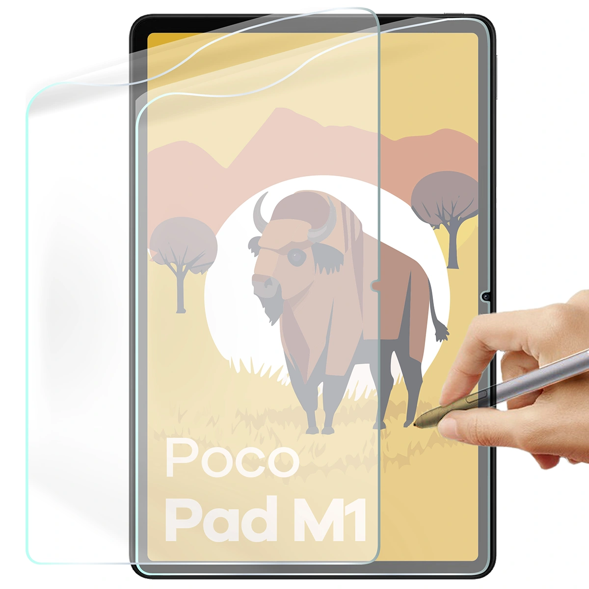 Folia imitująca papier Bizon Film Tab Papirus Duo do Xiaomi POCO Pad M1