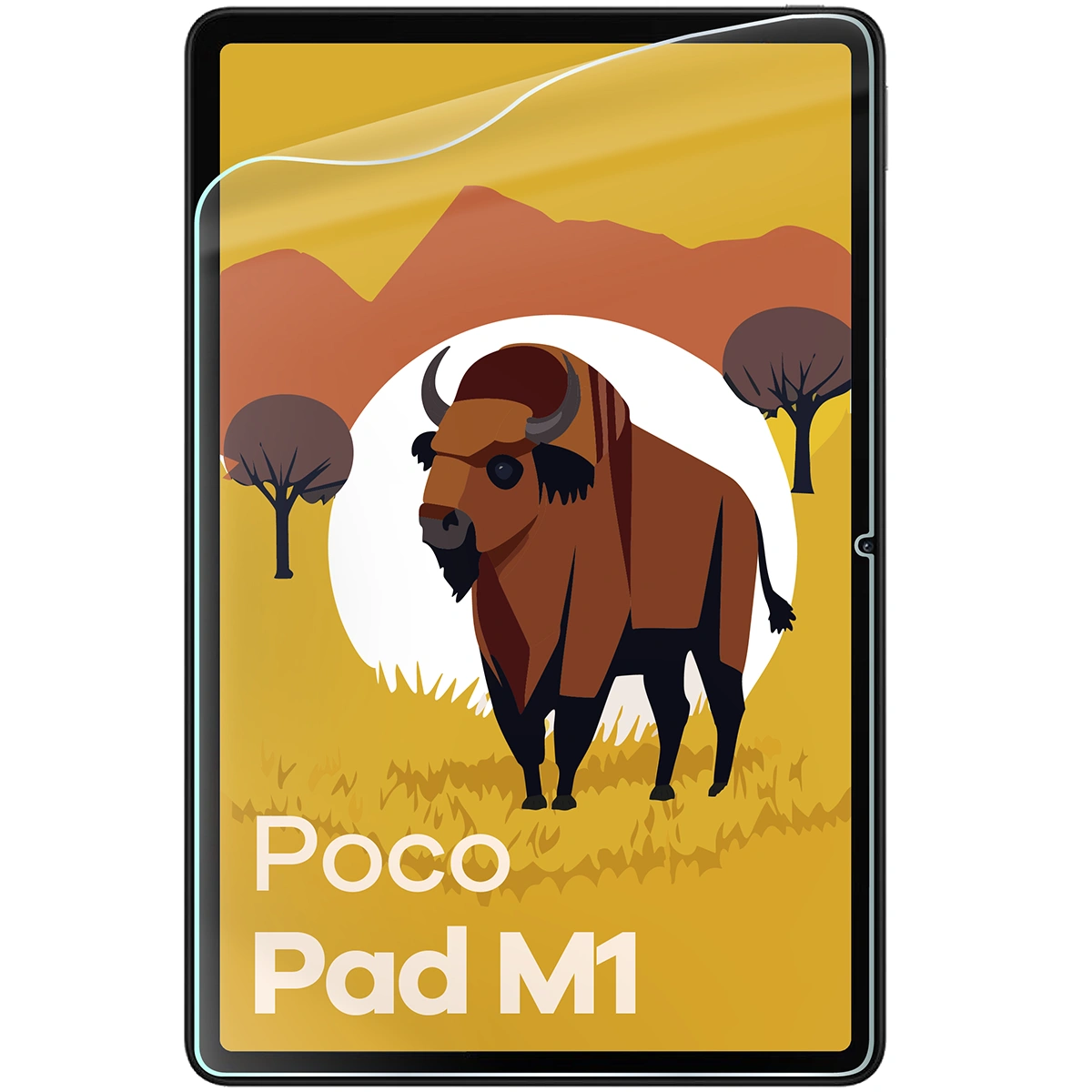 Folia hydrożelowa Bizon Film Tab Papirus Duo do Xiaomi POCO Pad M1 na tablecie