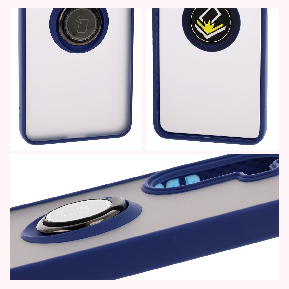 Proprietăți Bizon Case Hybrid Ring: ramă antiderapantă și design mat