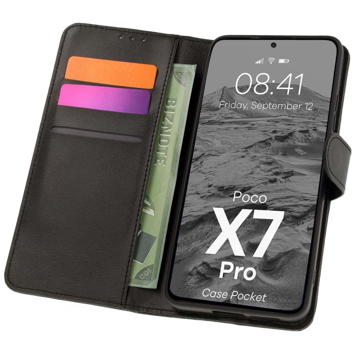 Etui z klapką Bizon Case Pocket do Xiaomi Poco X7 Pro
