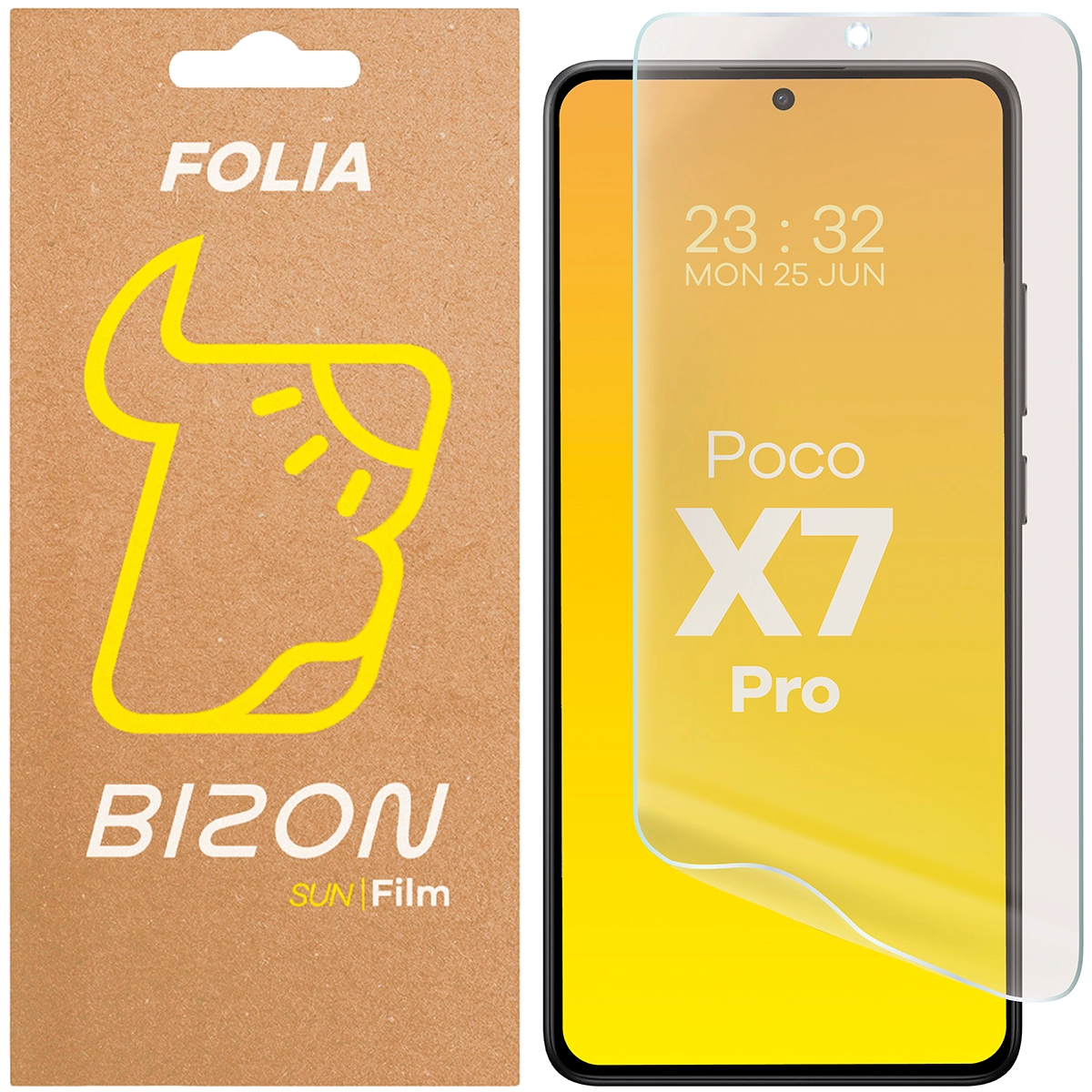 Folia matowa na ekran Bizon Glass Film Sun do Xiaomi POCO X7 Pro, 1 sztuka