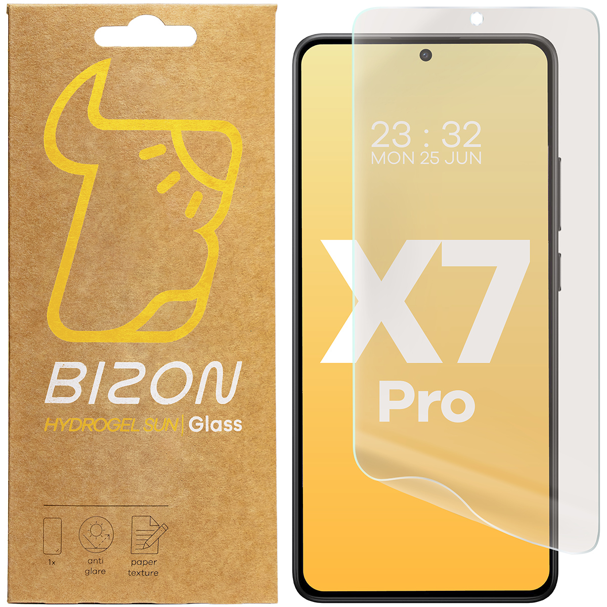 Folia matowa na ekran Bizon Glass Film Sun do Xiaomi Poco X7 Pro, 2 sztuki