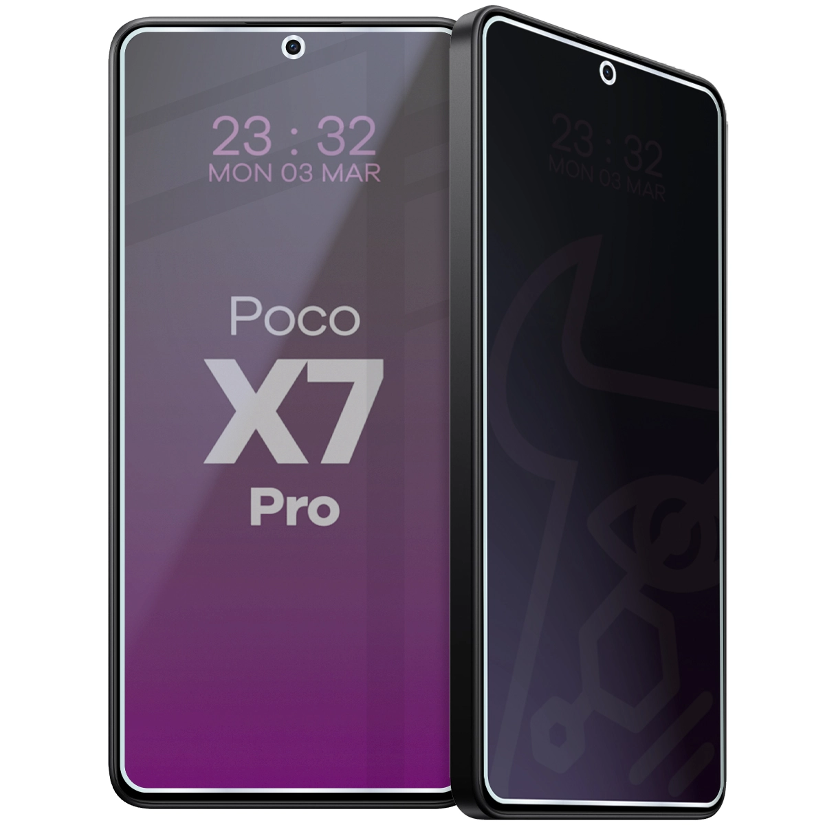 Szkło hybrydowe prywatyzujące Bizon Glass Mule Shadow do Poco X7 Pro