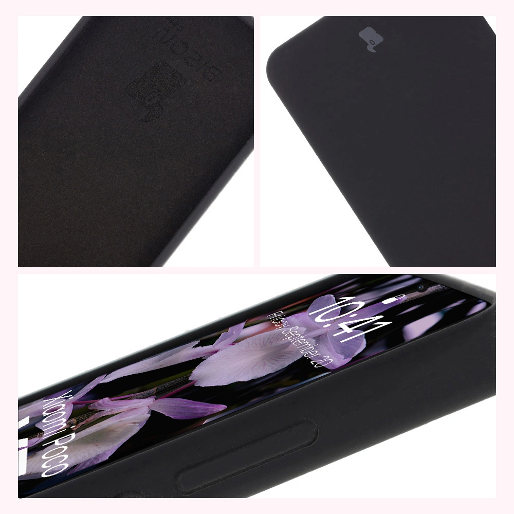 Konstrukcja etui Bizon Soft Case: zintegrowane osłony, podwyższone krawędzie i wyściółka z mikrofibry do Xiaomi Poco X7 Pro