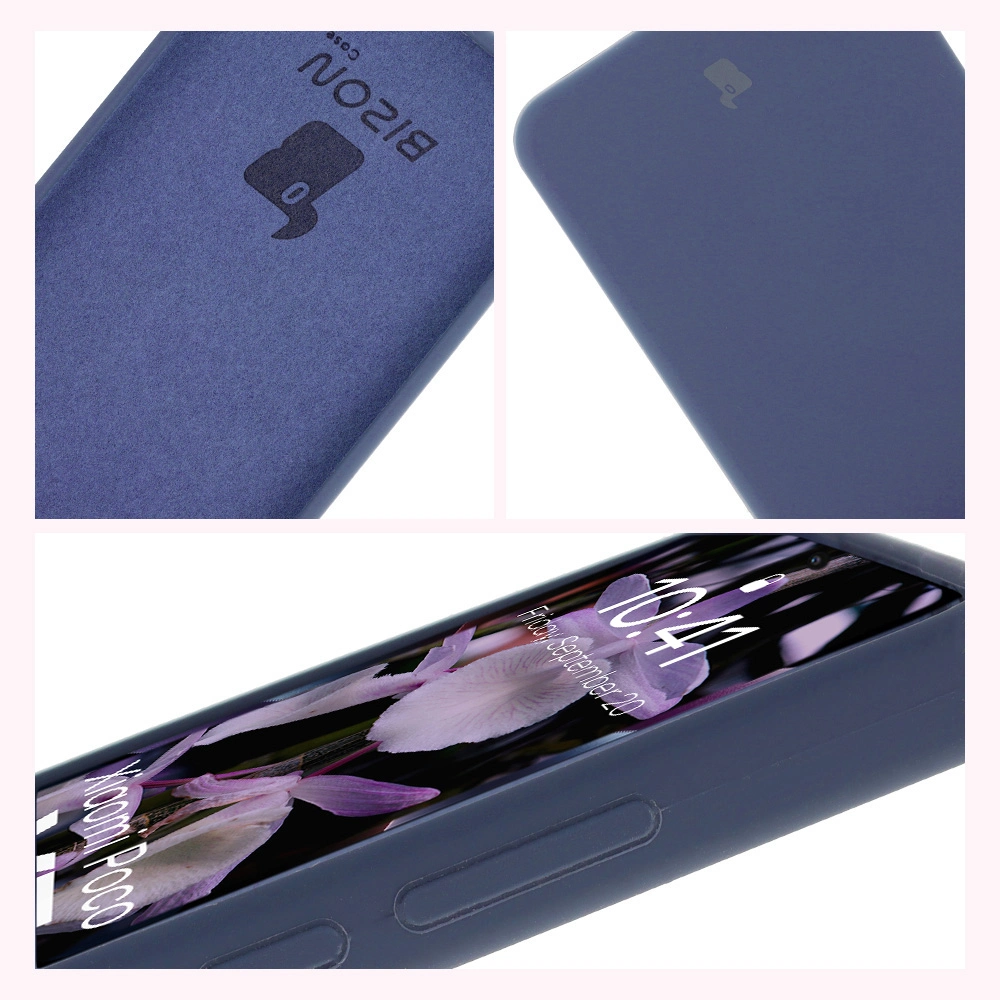 Konstrukcja etui Bizon Soft Case: zintegrowane osłony, podwyższone krawędzie i wyściółka z mikrofibry do Xiaomi Poco X7 Pro