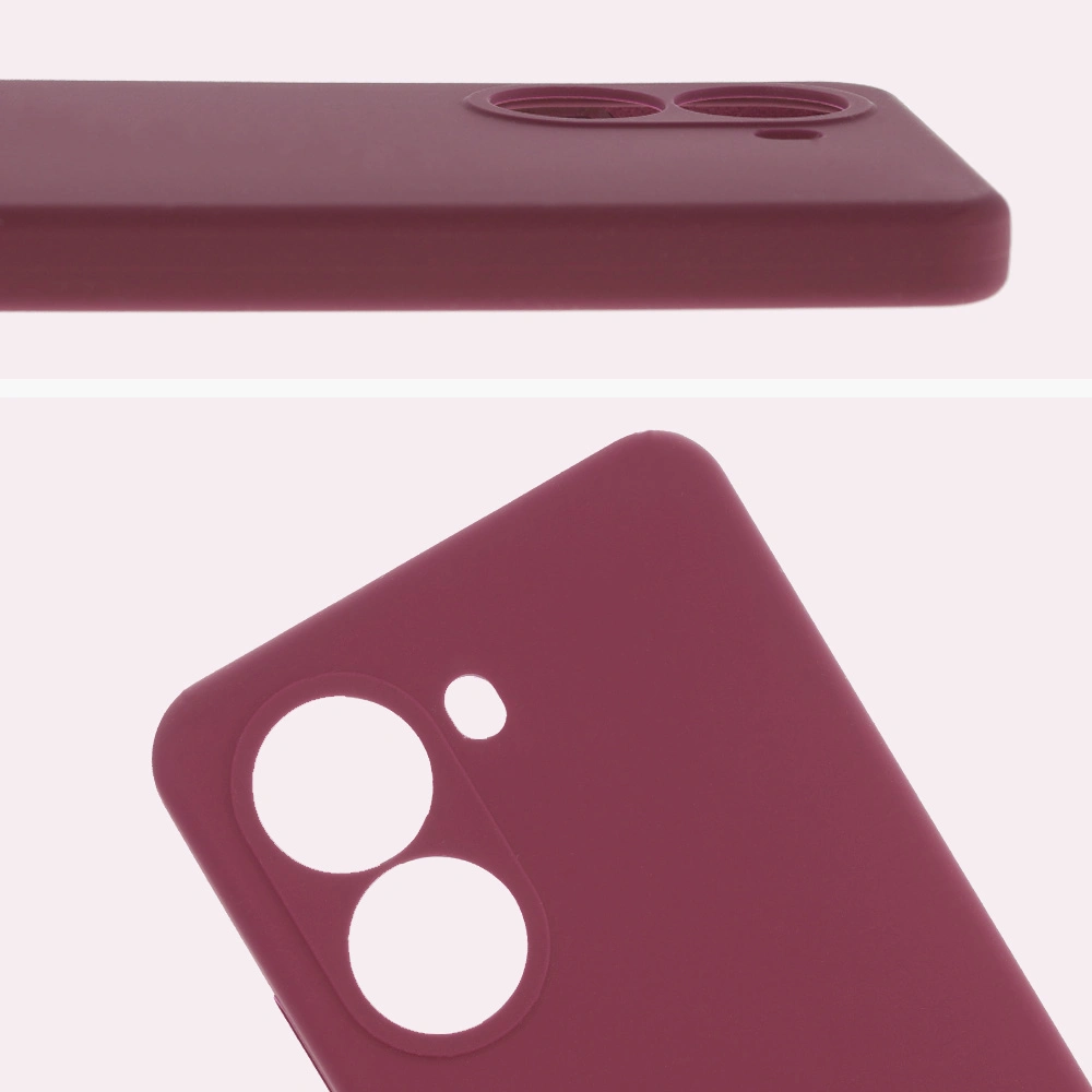 Close-up of lens cutouts in the Bison Soft Case for Xiaomi Poco X7 Pro