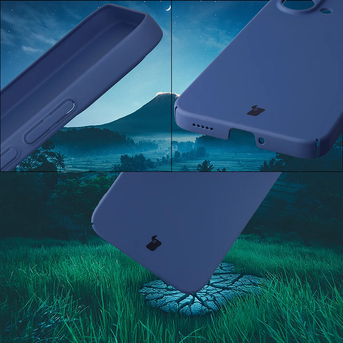 Zintegrowane osłony na przyciski, wycięcia i twardy materiał etui Bizon Case Łupka do Xiaomi POCO X8 Pro Max