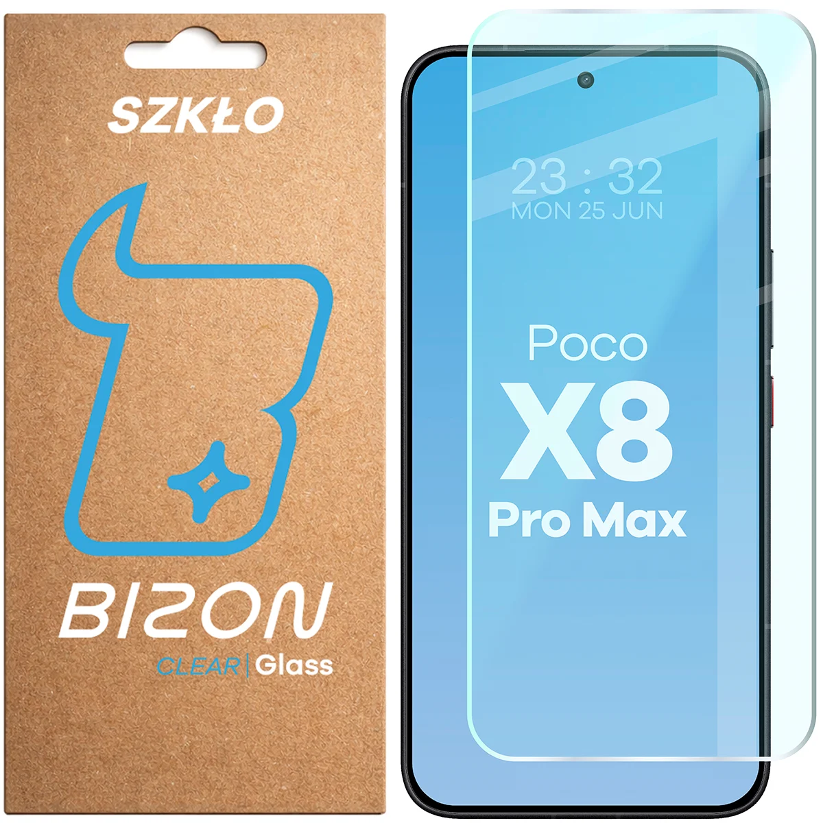 Bizon Glass Clear Tempered Glass for Xiaomi POCO X8 Pro Max