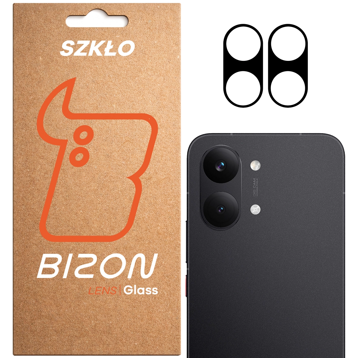 Box and 2 pieces of Bizon Glass Lens for Xiaomi POCO X8 Pro Max