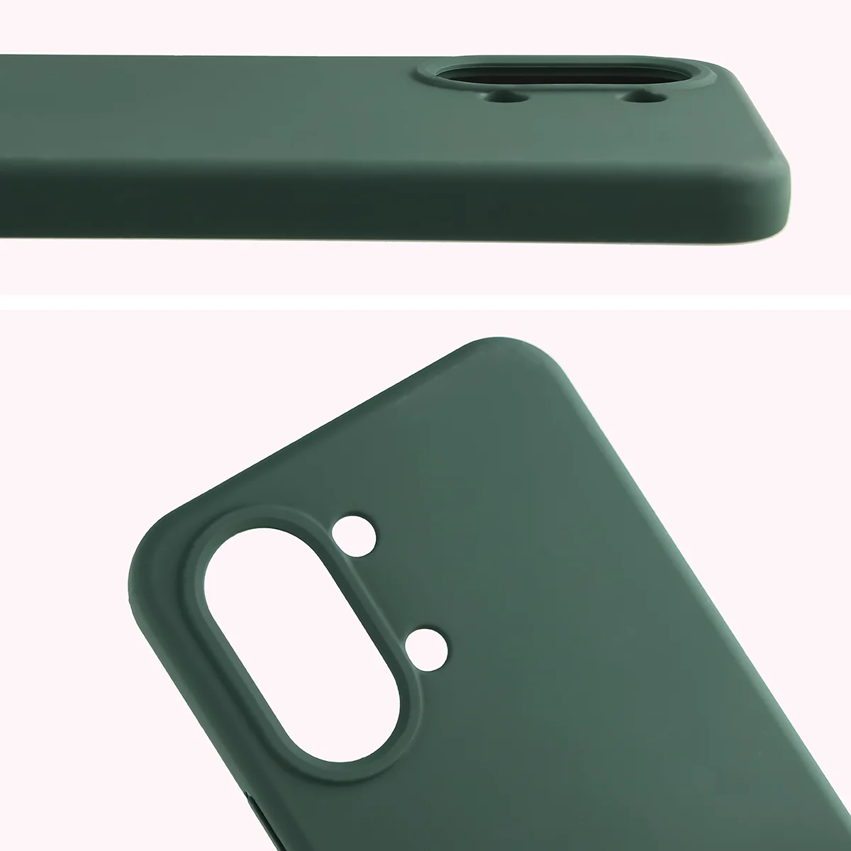 Zbliżenie na wycięcie na obiektywy w etui Bizon Soft Case do Xiaomi POCO X8 Pro Max