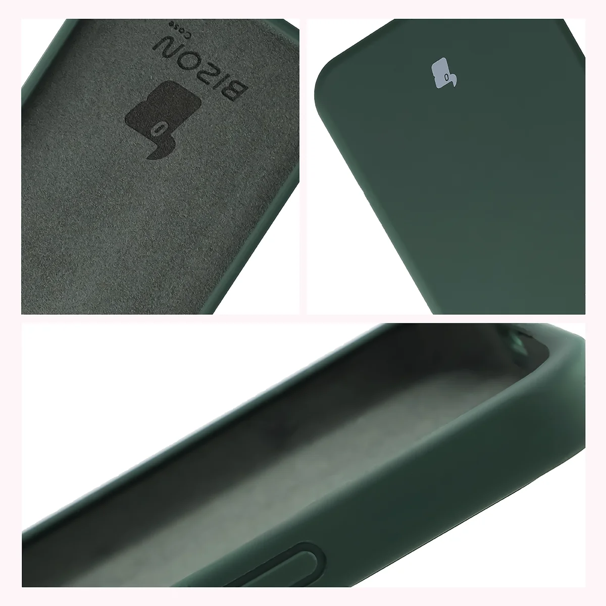 Konstrukcja etui Bizon Soft Case: zintegrowane osłony, podwyższone krawędzie i wyściółka z mikrofibry do Xiaomi POCO X8 Pro Max